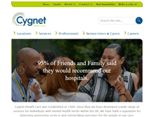 Tablet Screenshot of cygnethealth.co.uk